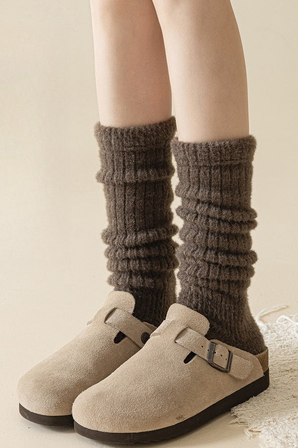 Foot Stirrup Cozy Ribbed Leg Warmers - Image 7