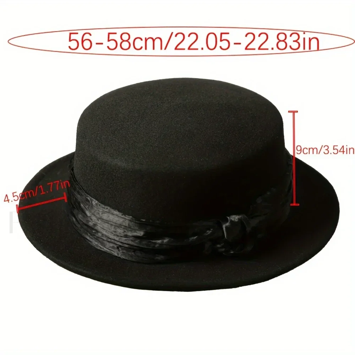 French Flat Top Woolen Fashionable Versatile British Retro Hat - Image 5