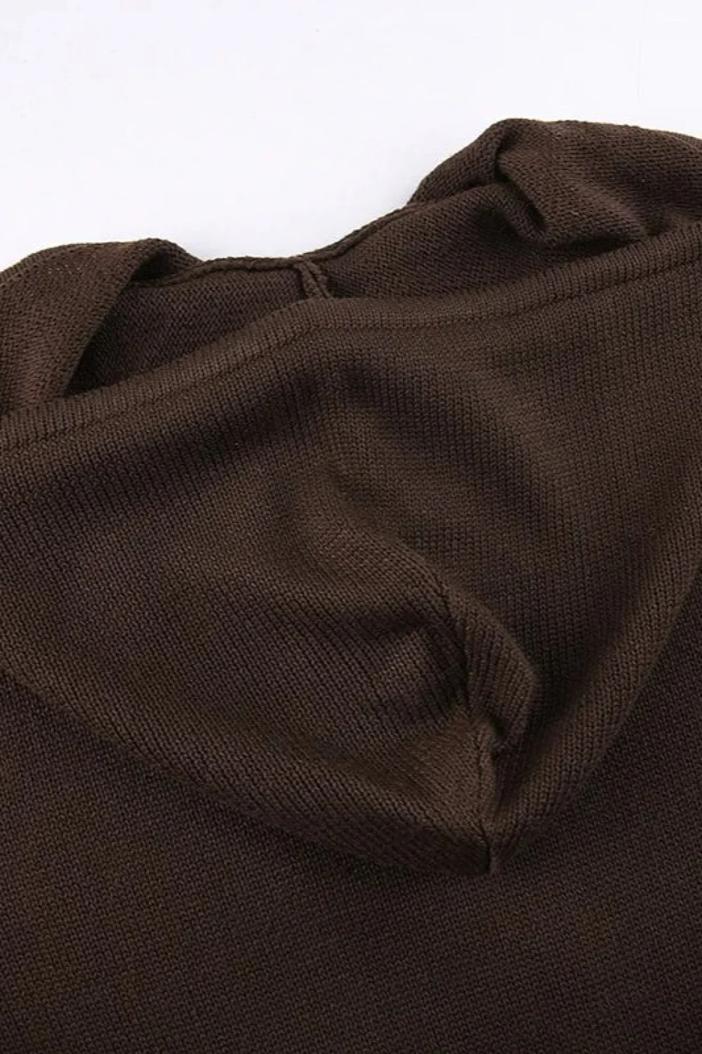 Full Zip Knit Hooded Hoodie - Image 6