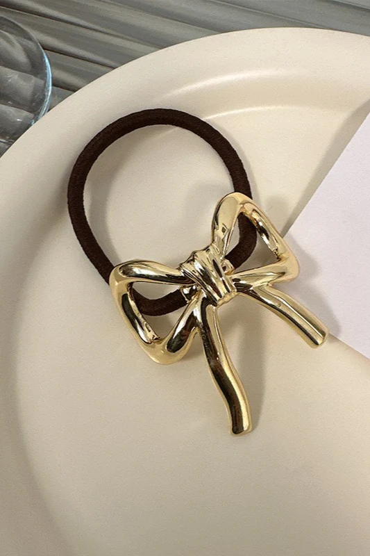 Geometric High-Stretch Metal Accent Hair Cuff - Image 6
