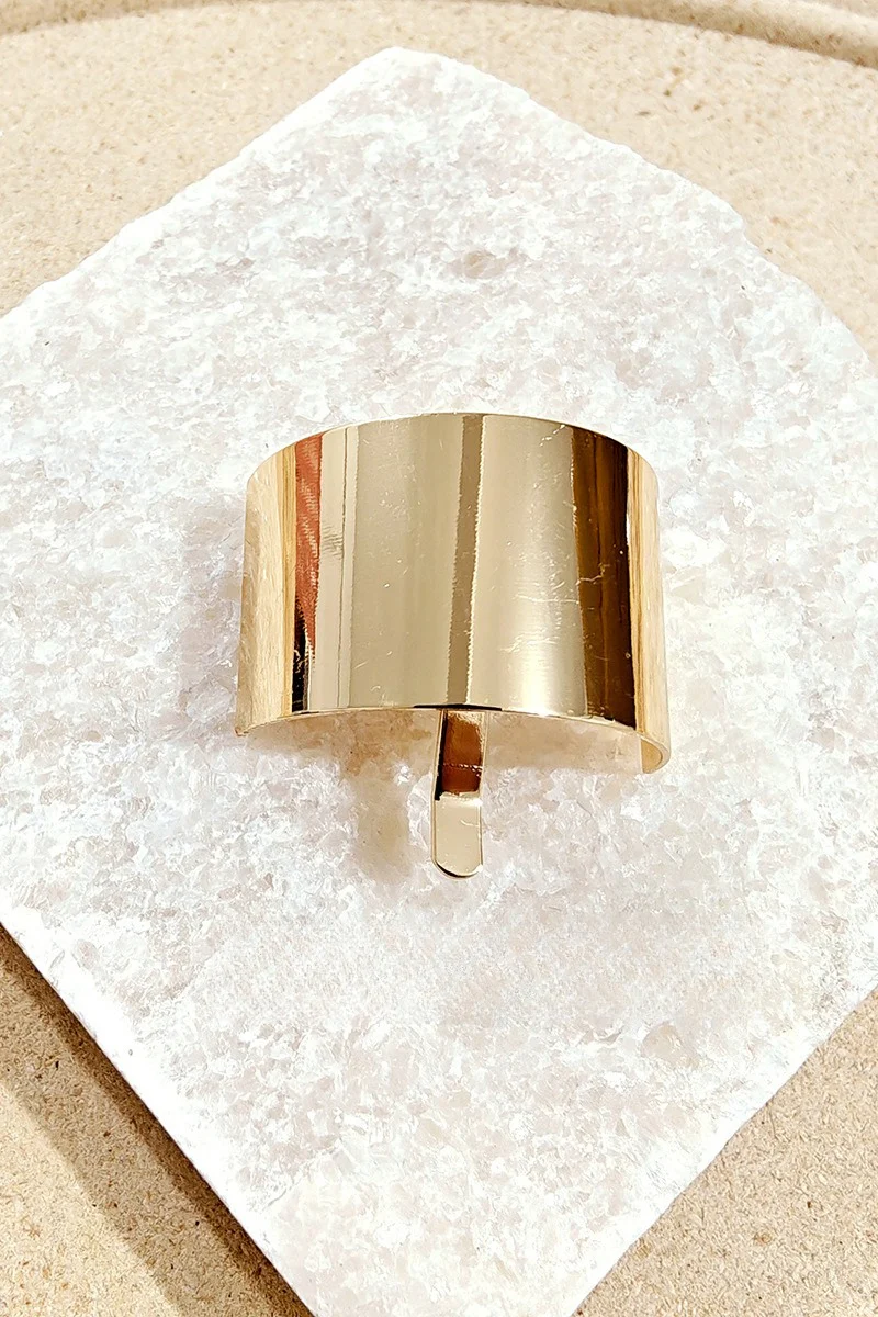 Geometric Metal U-Pin Hair Cuff - Image 6