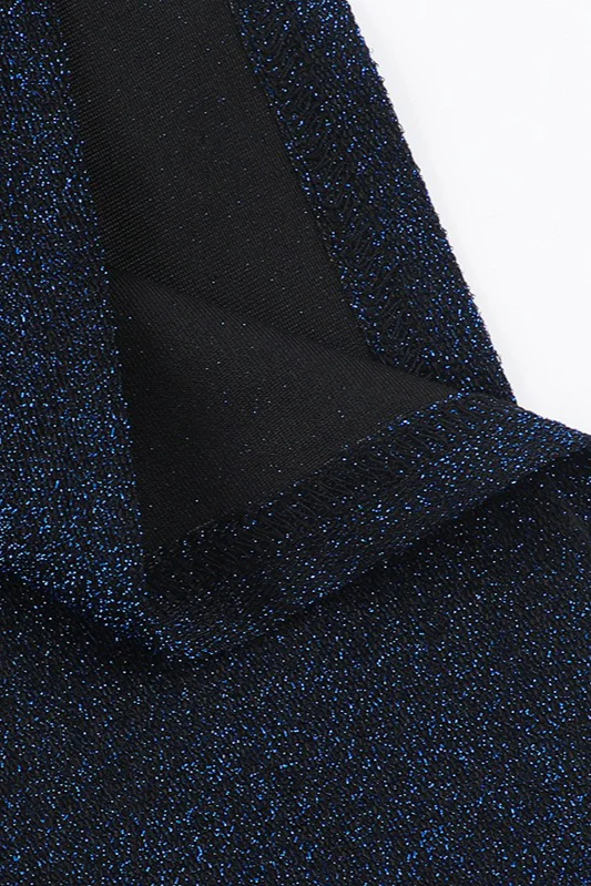 Glitter Strapless Sash Mini Dress - Image 6