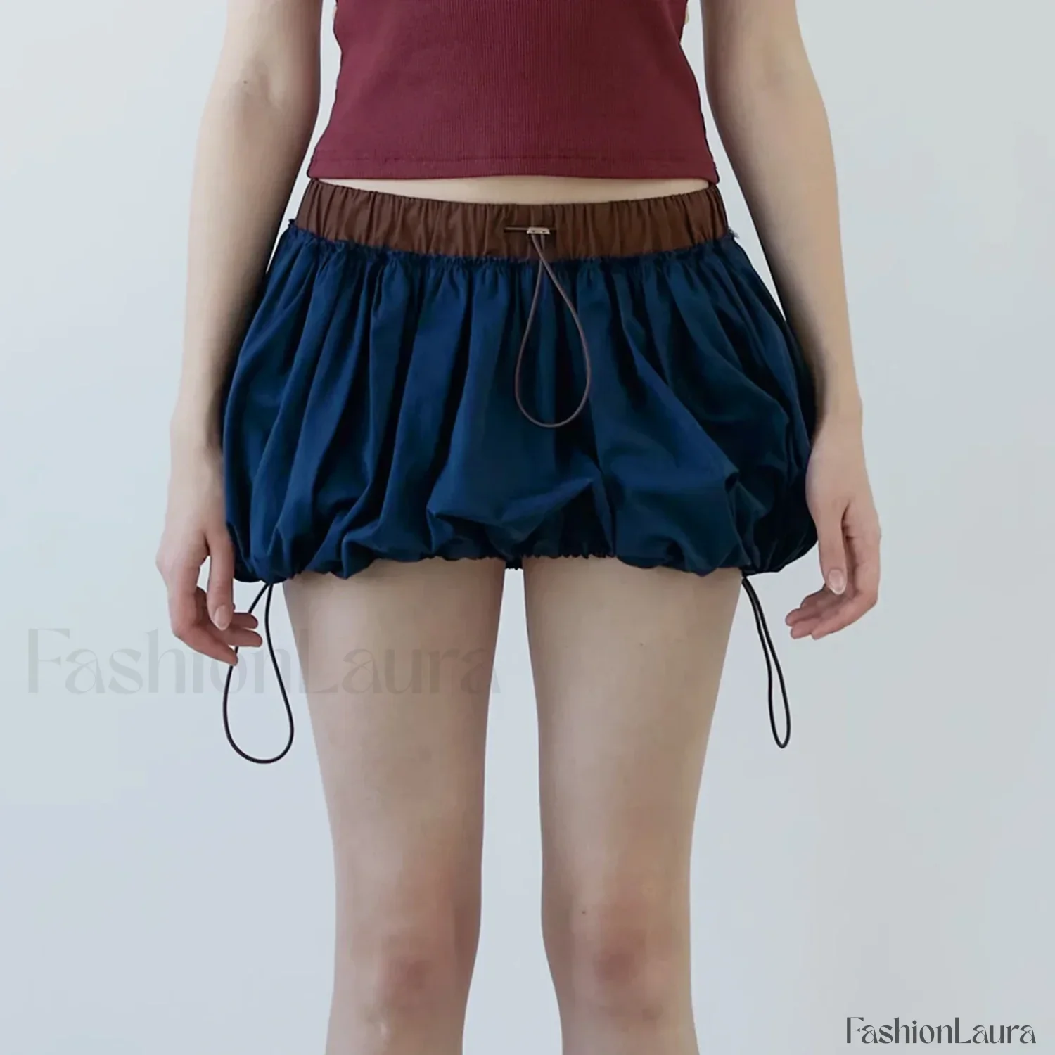 Gothic Contrast Pocket Mini Skirt - Image 12