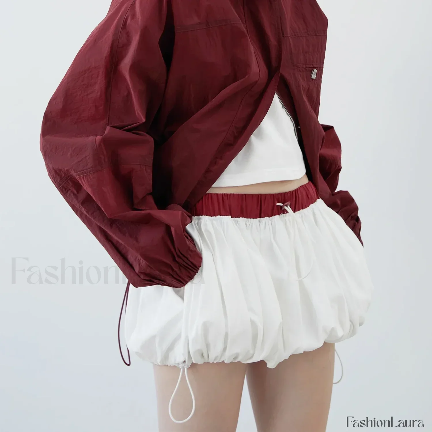 Gothic Contrast Pocket Mini Skirt - Image 13