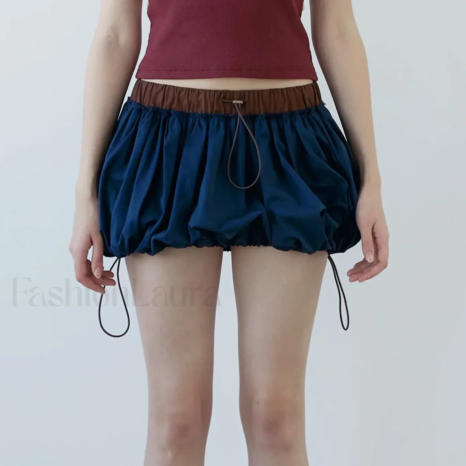 Gothic Contrast Pocket Mini Skirt - Image 4