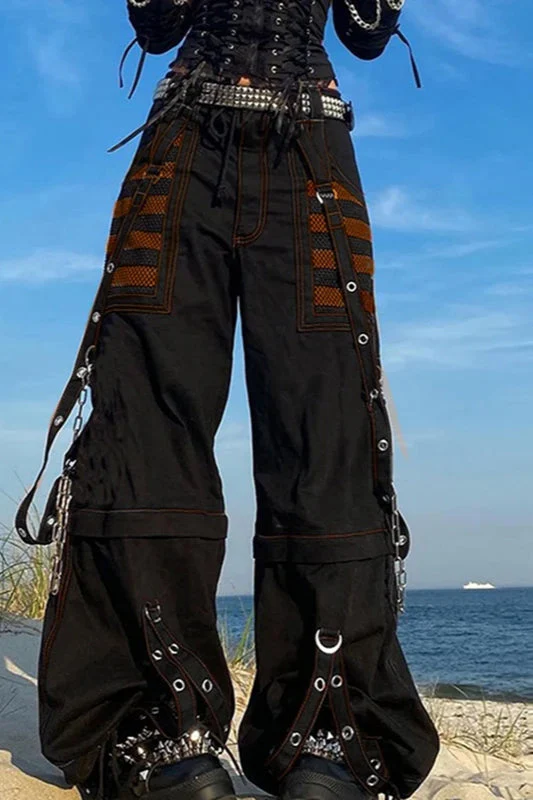 Gothic Wide Leg Cargo Jeans - Image 11