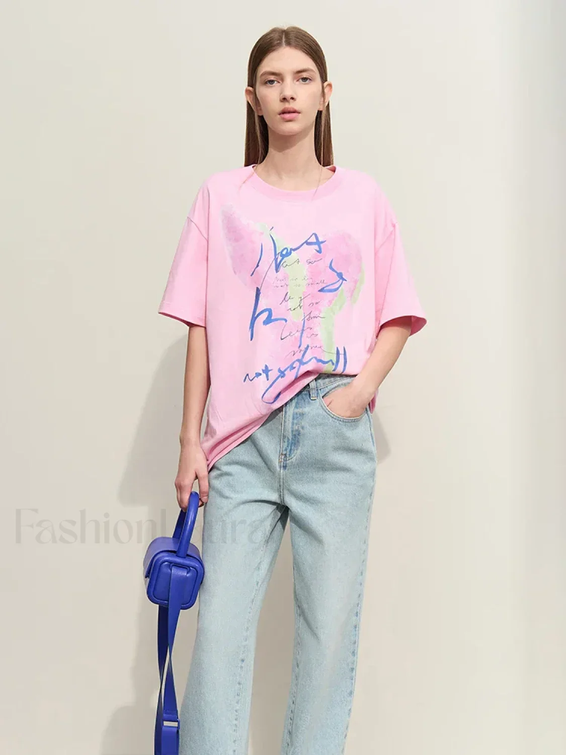Graphic Drop Sleeve T-Shirt - Image 7