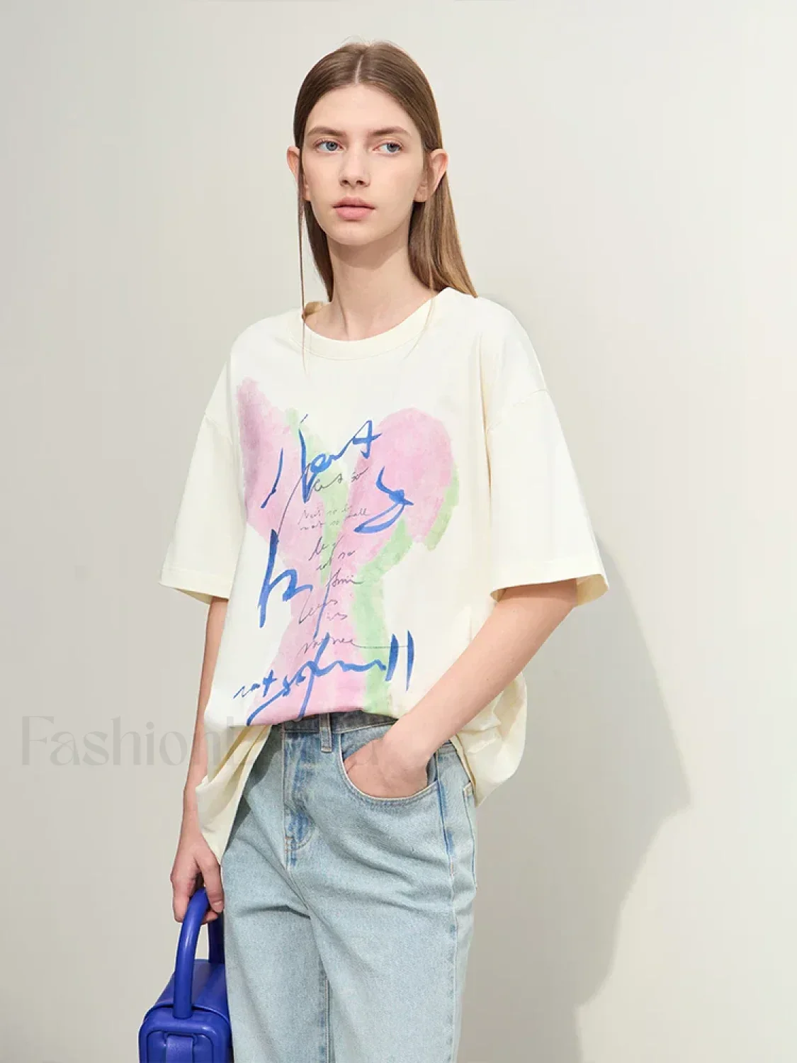 Graphic Drop Sleeve T-Shirt - Image 8