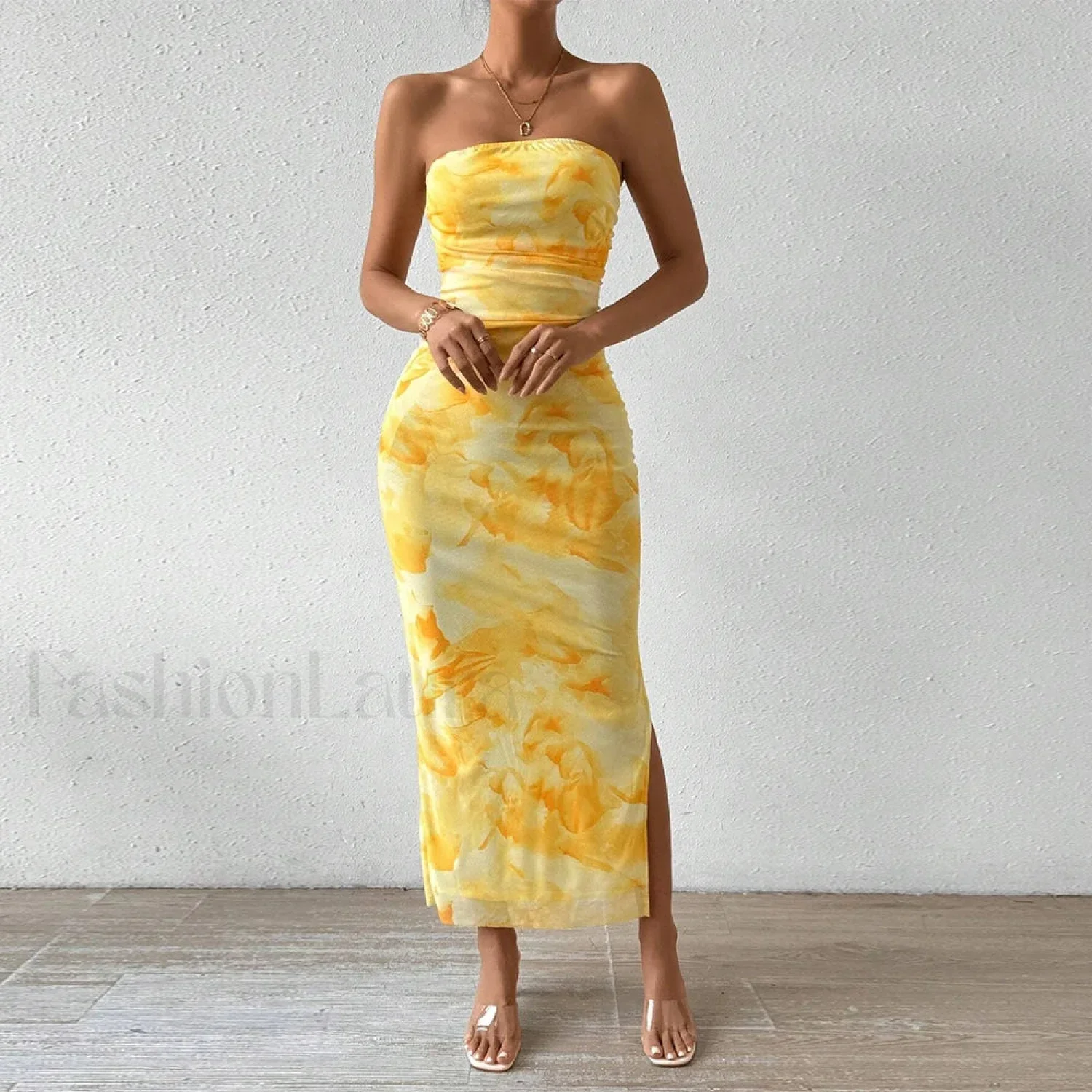 Graphic Off-Shoulder Midi Dress - Image 8