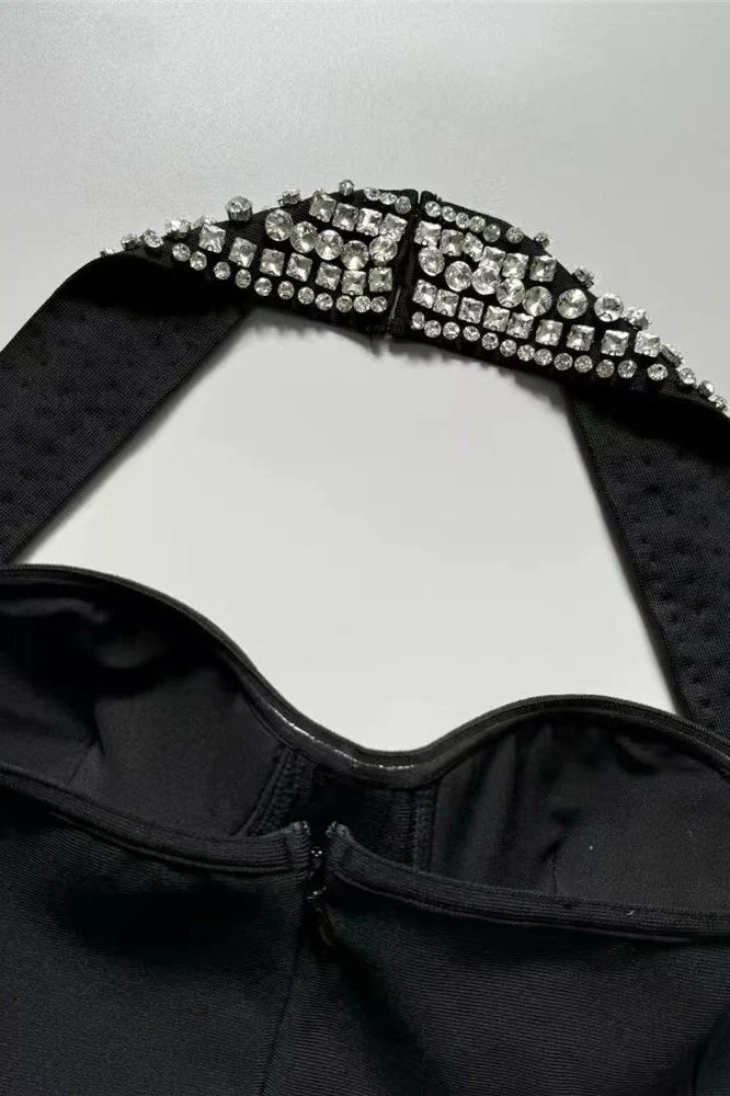 Halter Bandage A-line Cocktail Dress - Image 7