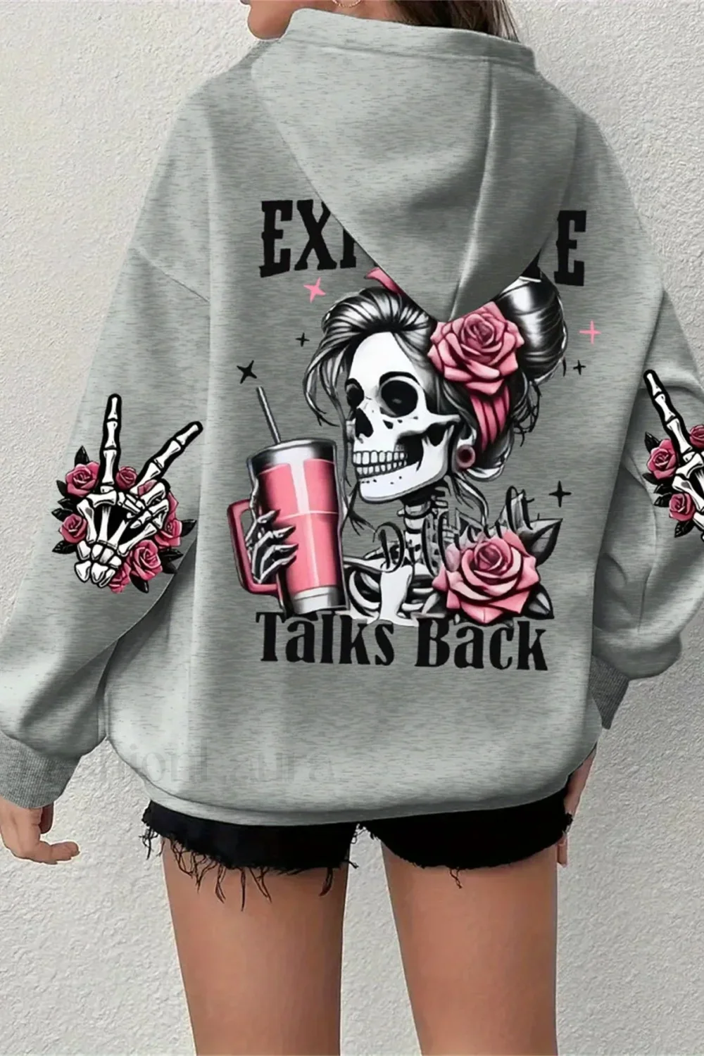 Harajuku Loose Fit Fleece Hoodie - Image 3