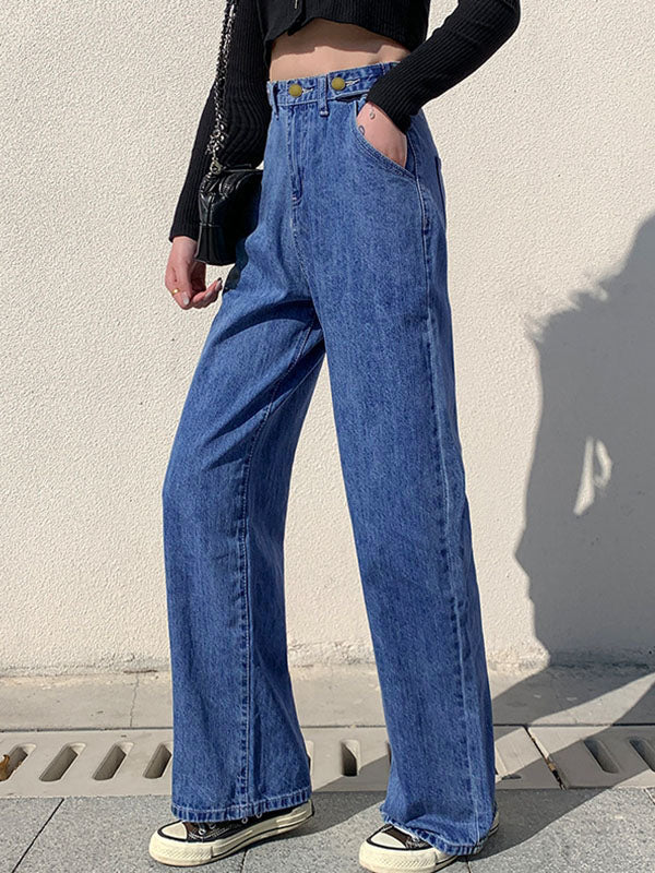 High Waist Baggy Boyfriend Jeans - Image 35
