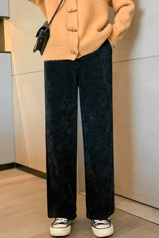 High Waist Corduroy Knit Pants - Image 5