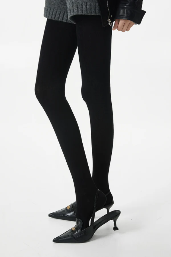 High Waist Knit Moisture Wicking Compression Tights - Image 12