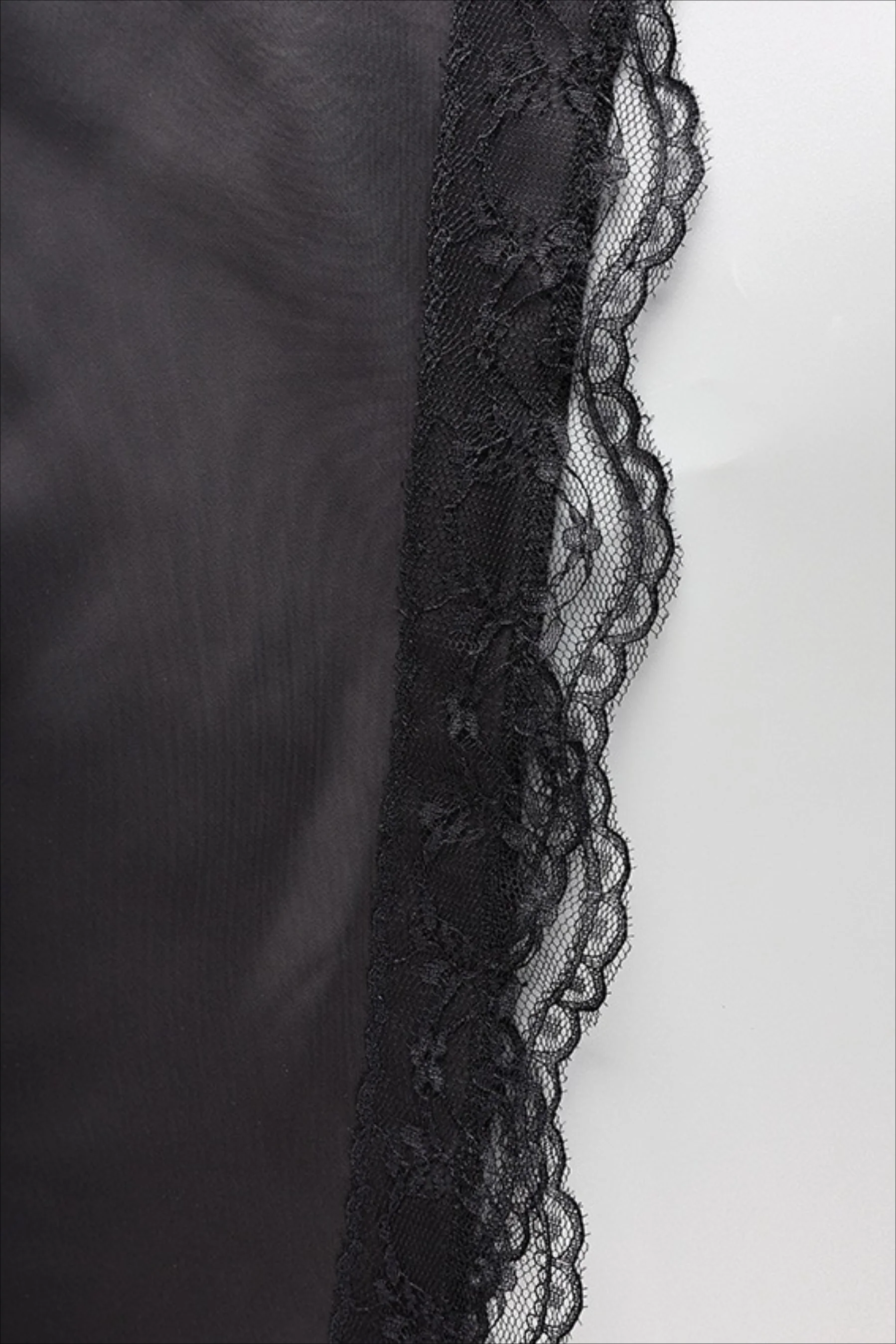 High Waist Lace Panel Slit Office Mini Skirt - Image 11