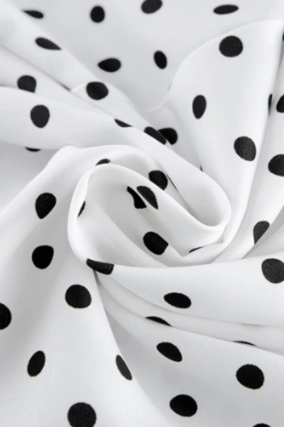 High Waist Polka Dot Bodycon Maxi Skirt - Image 10