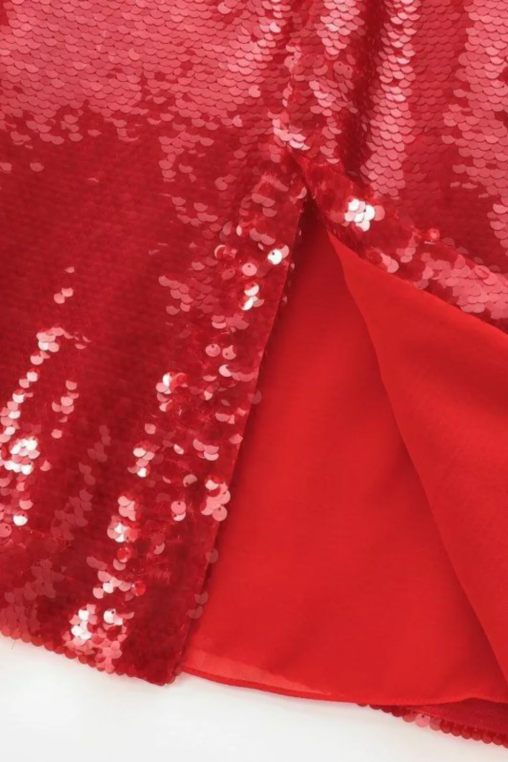 High Waist Sequin Slit Bodycon Skirt - Image 6