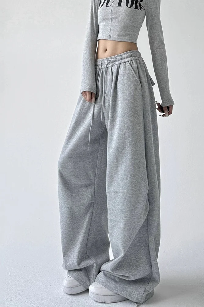 High Waist Sweatpants Knit Pants - Image 4