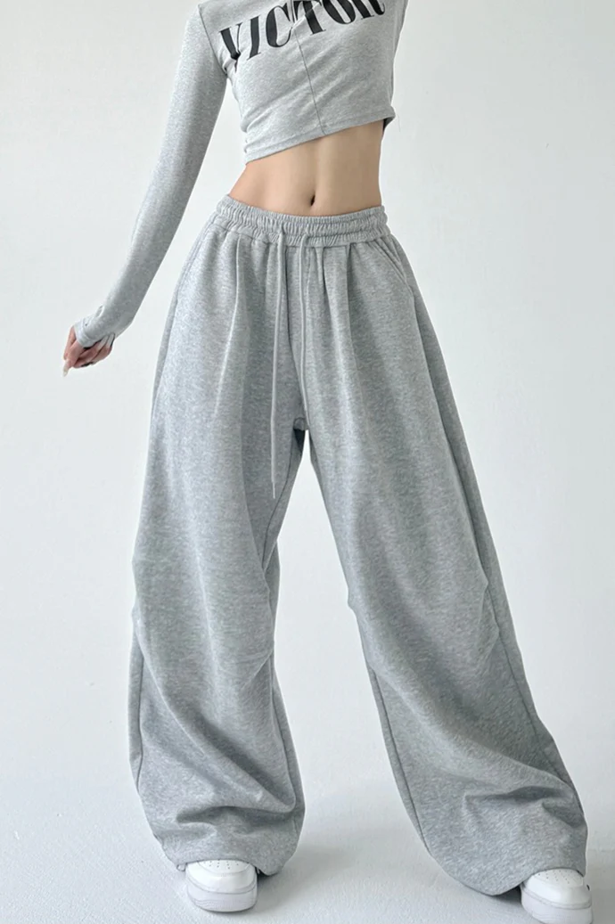 High Waist Sweatpants Knit Pants - Image 6