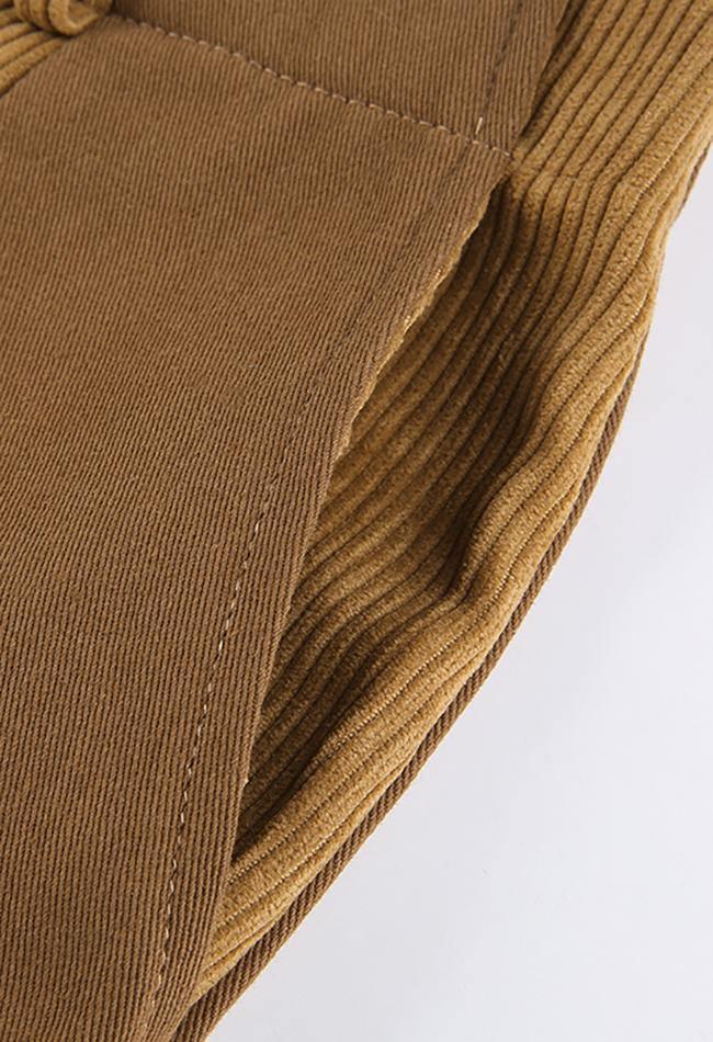 High Waist Y2K Corduroy Loose Pants - Image 4