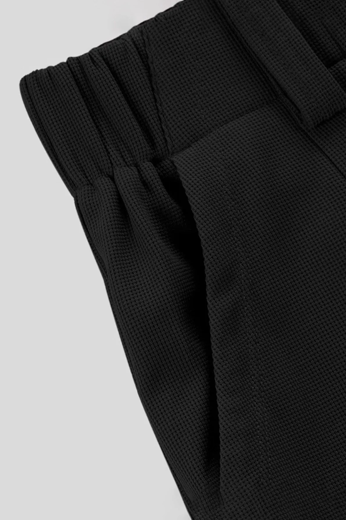 Hip Slimming Wide Leg Relaxed Knit Pants - Image 10