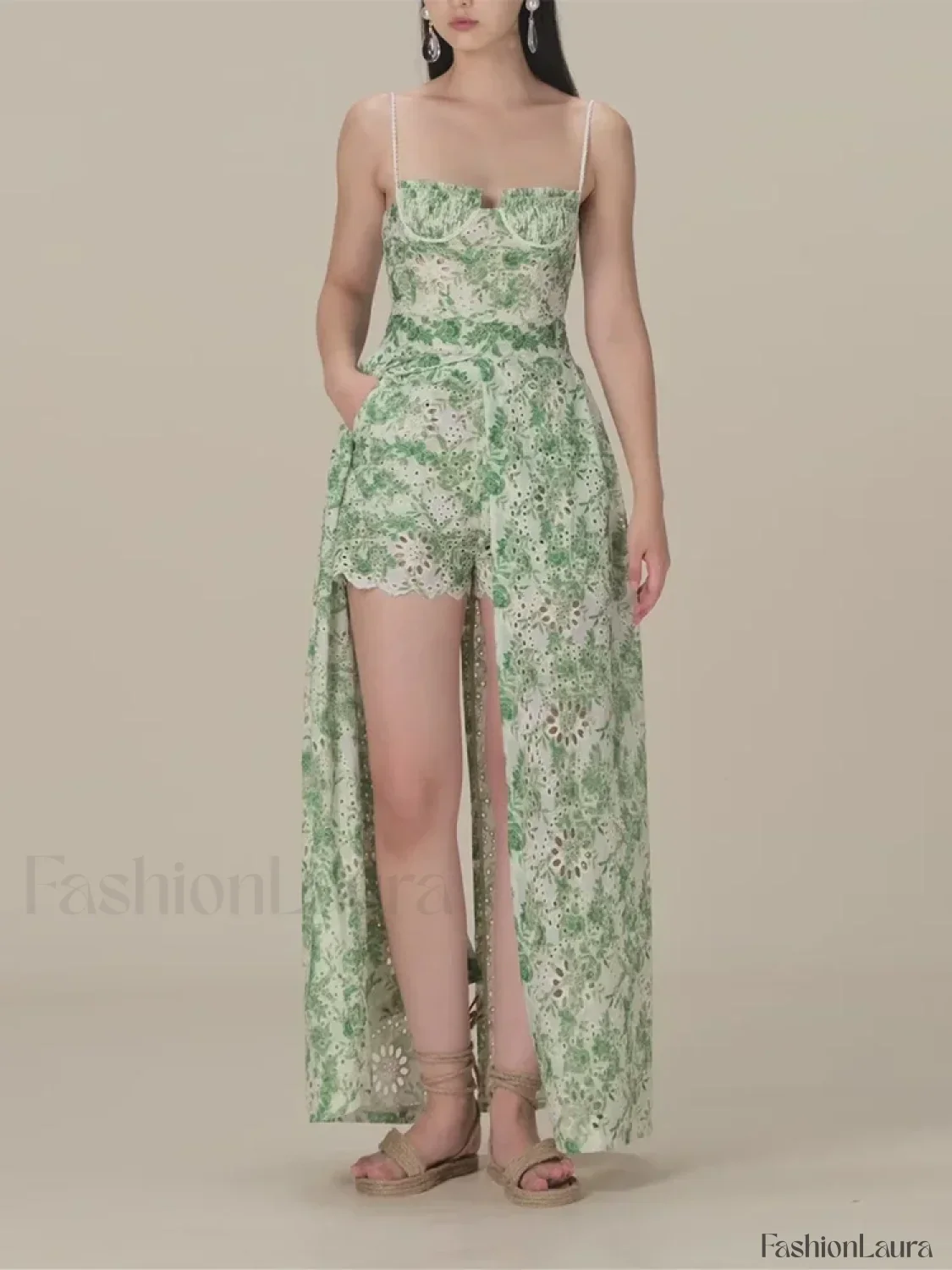 Hit Color Strapless Shorts Two Piece Set - Image 6