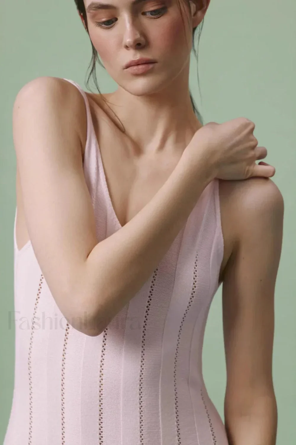 Knitted V-Neck Sleeveless Halter Maxi Dress - Image 23
