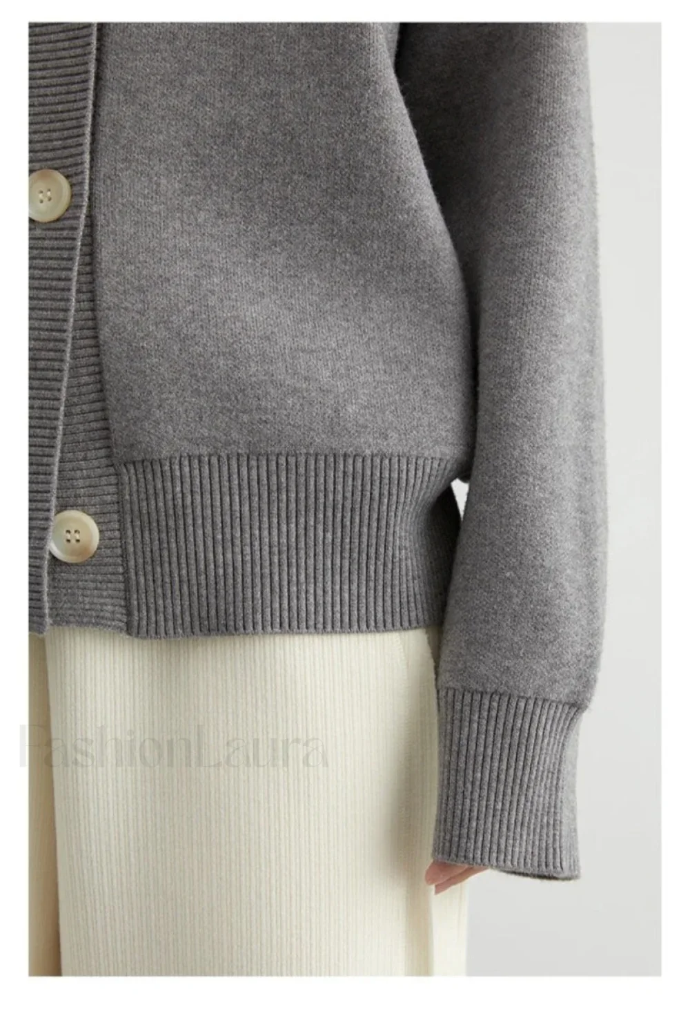 Korean Style Long Sleeve Cardigan - Image 6
