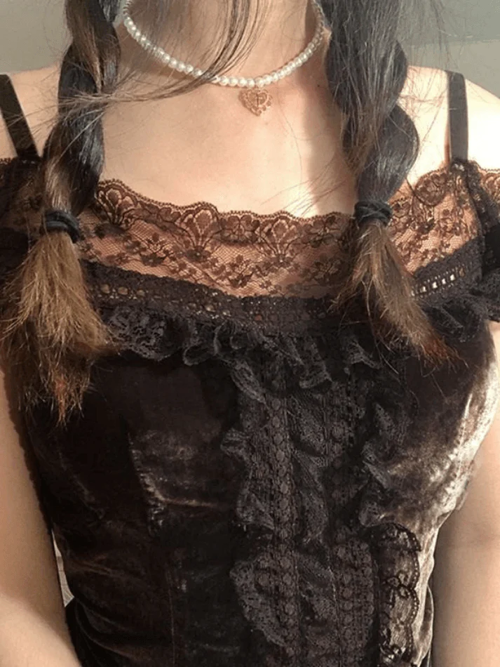 Lace Paneled Bardot Blouse - Image 8