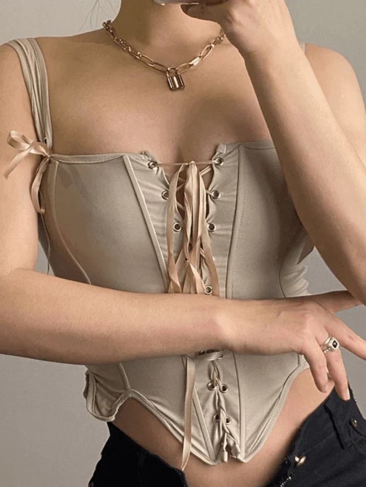 Lace Up Corset Top - Image 17