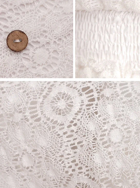 Lace V-Neck Ruffle Mini Boho Dress - Image 12