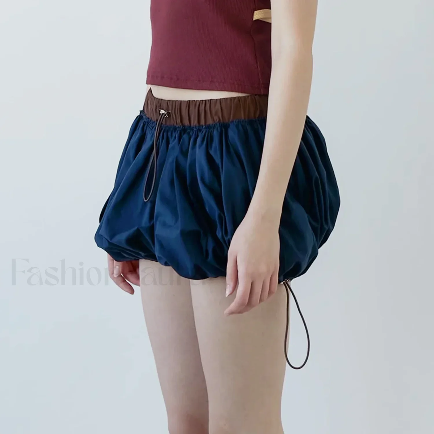 Lantern Puffball Elastic Waist Skirt - Image 5
