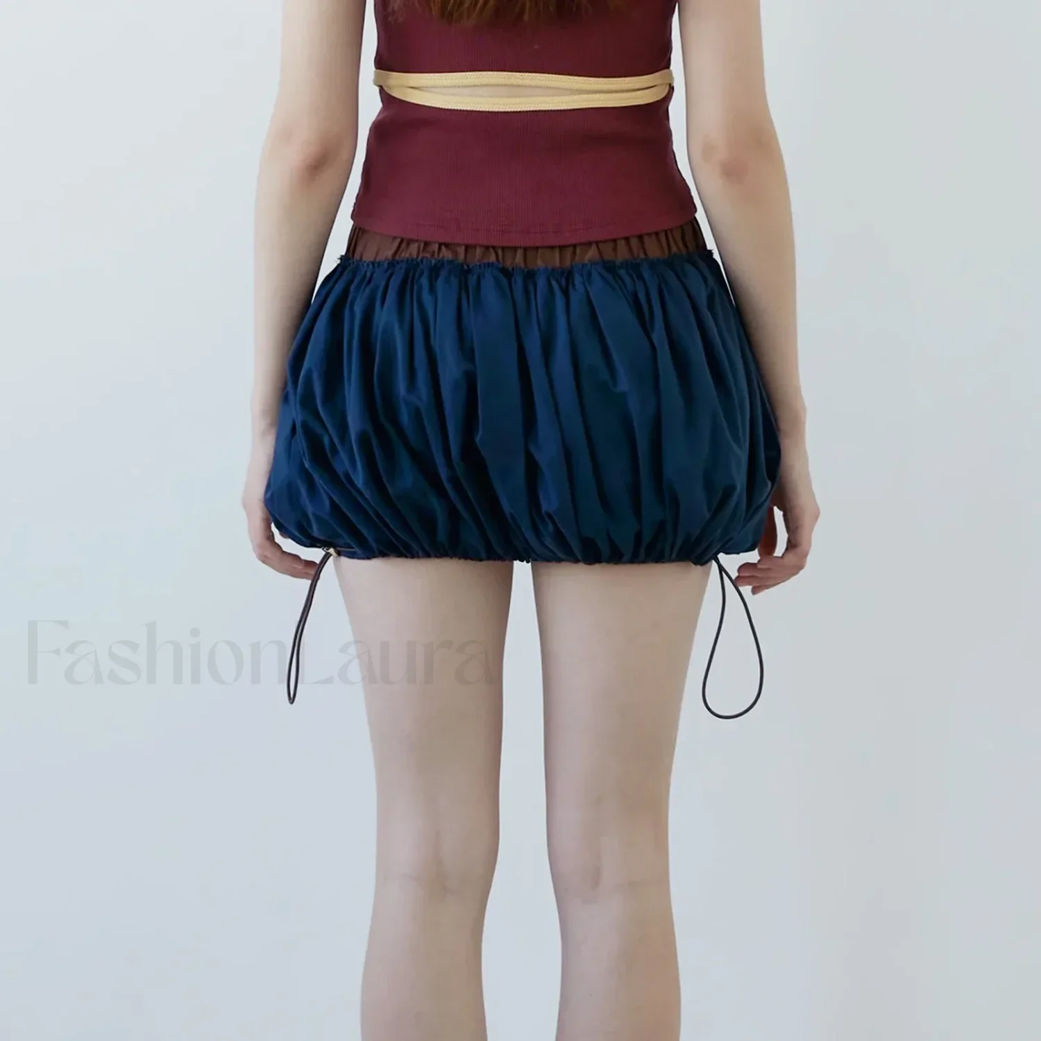 Lantern Puffball Elastic Waist Skirt - Image 6