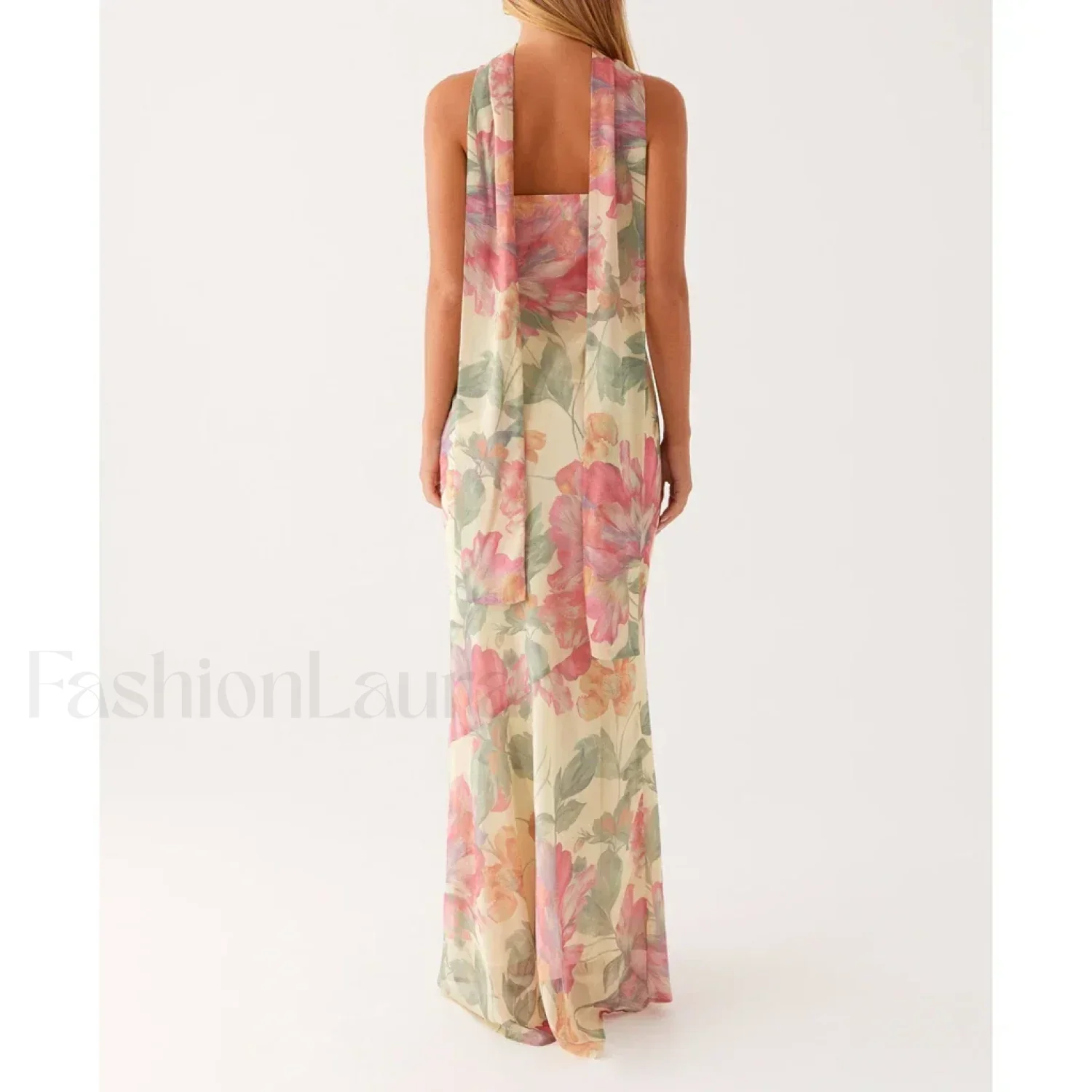 Leopard Strapless Mermaid Floral Dress - Image 23