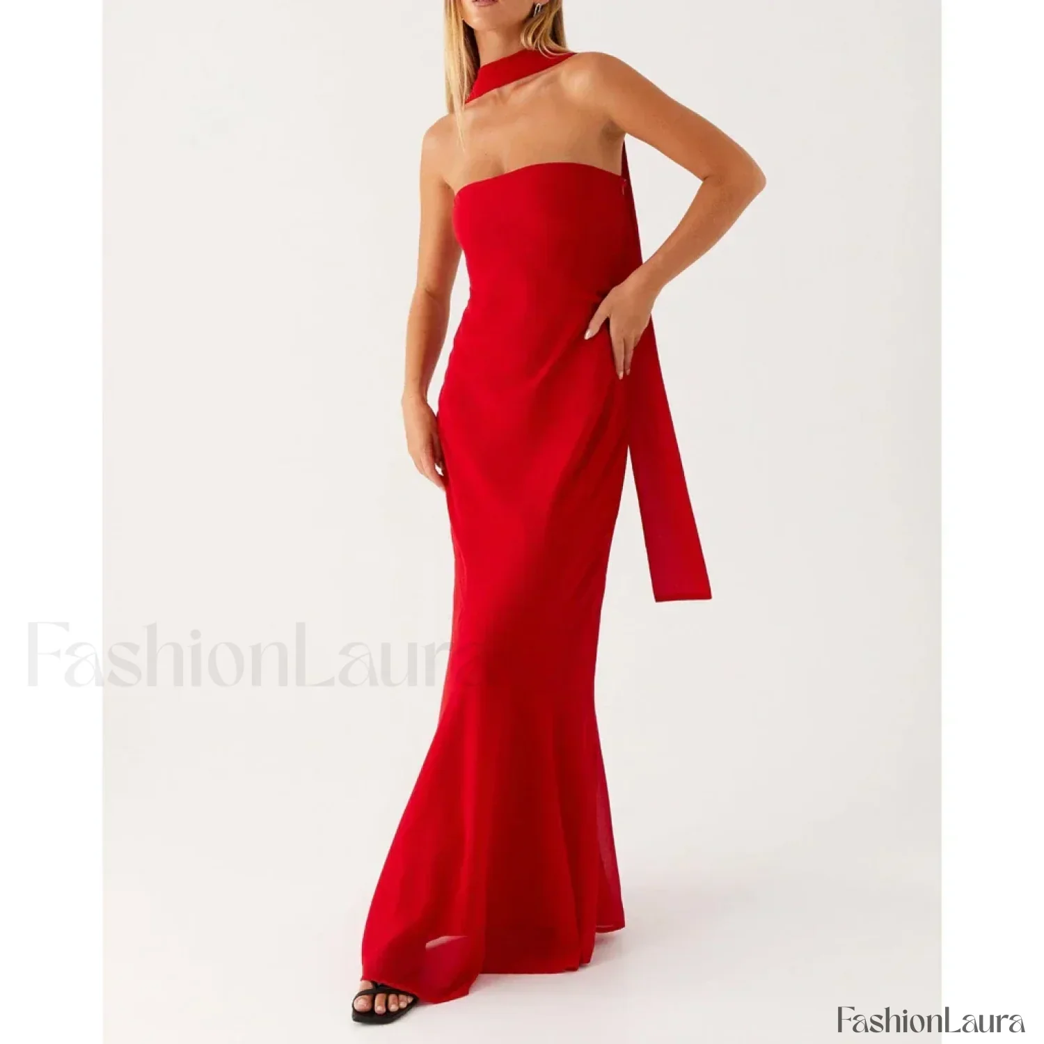 Leopard Strapless Mermaid Floral Dress - Image 34