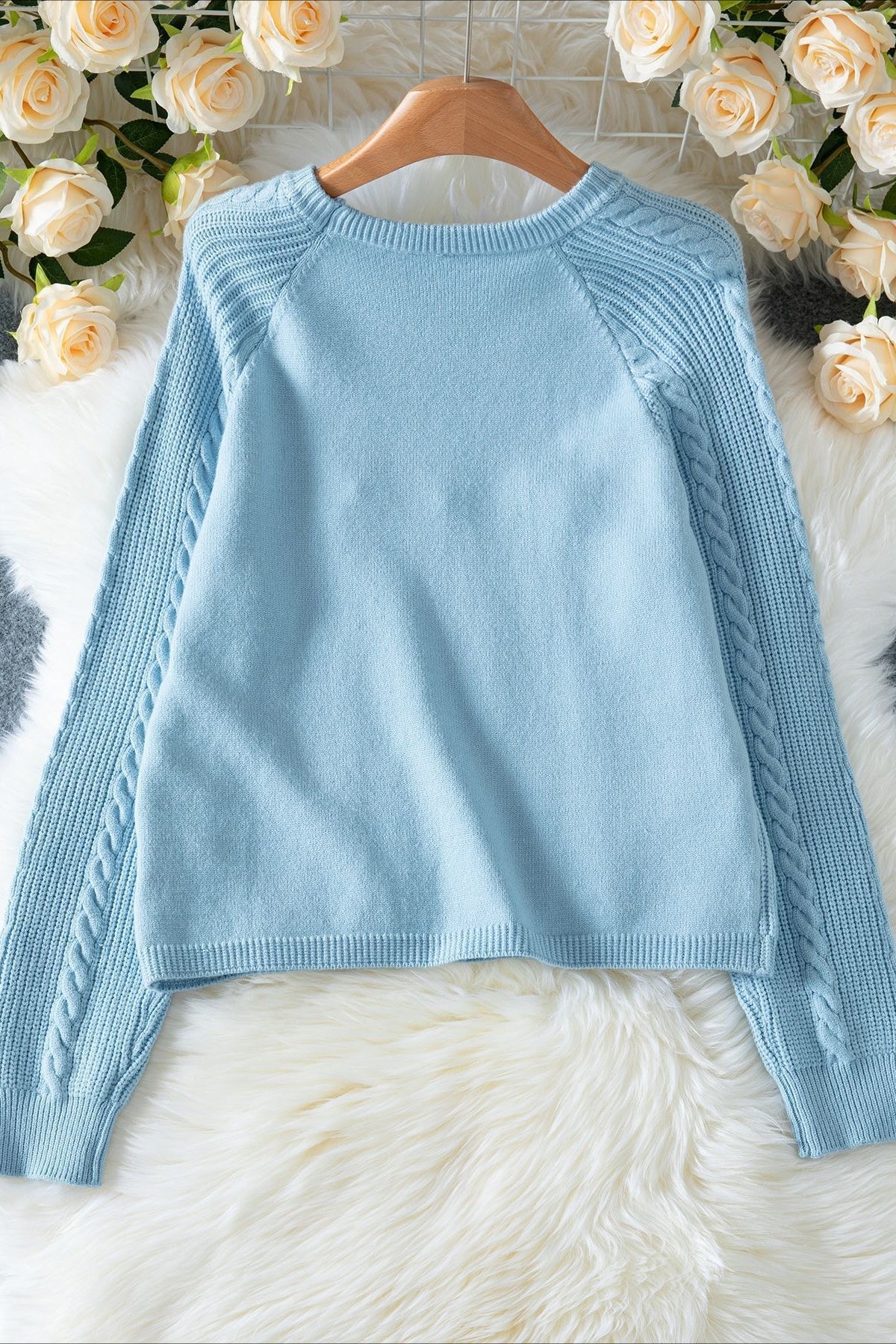 Letter Embroidered Knit Pullover Sweater - Image 7