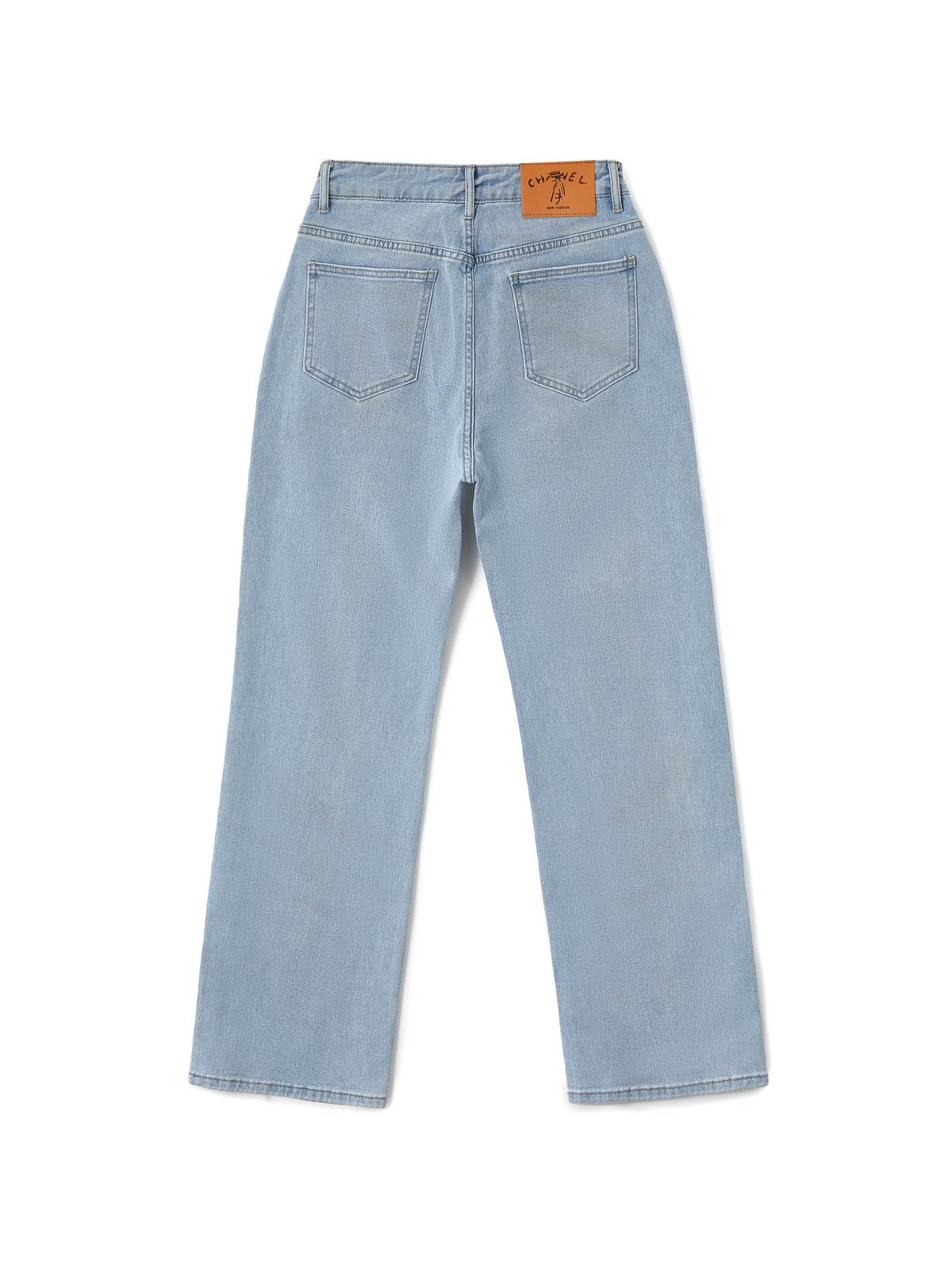 Light Wash Straight Boyfriend Jeans - Image 28