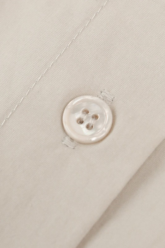 Long Sleeve Cotton Lapel Collar Blouse - Image 19