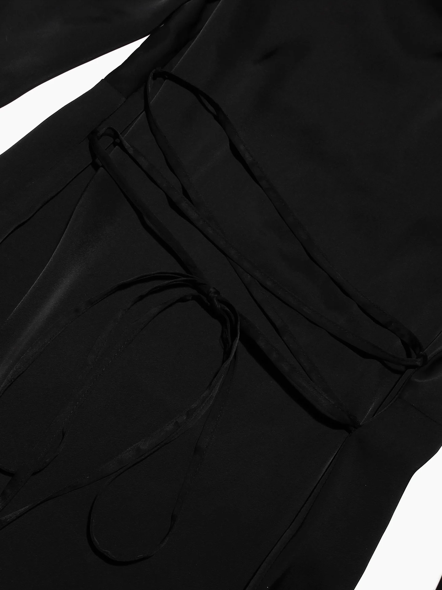 Long Sleeve Loose Tie Waist Elegant Maxi Dress - Image 8