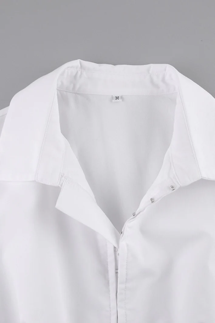 Long Sleeve Polo Collar Blouse - Image 6