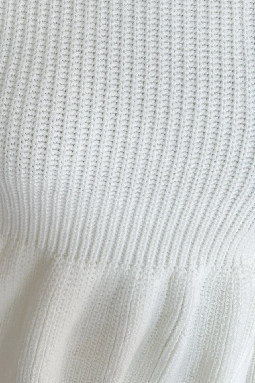 Loose Fit Knit Sweater Dress - Image 12