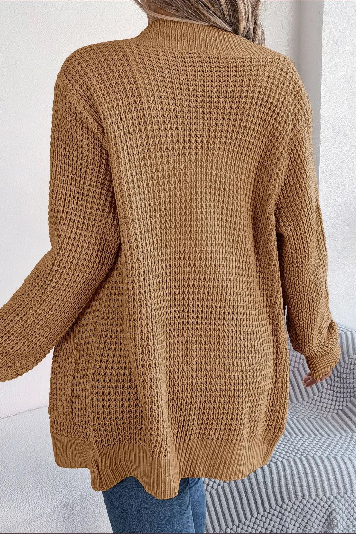 Loose Knit Pocket Cardigan - Image 11