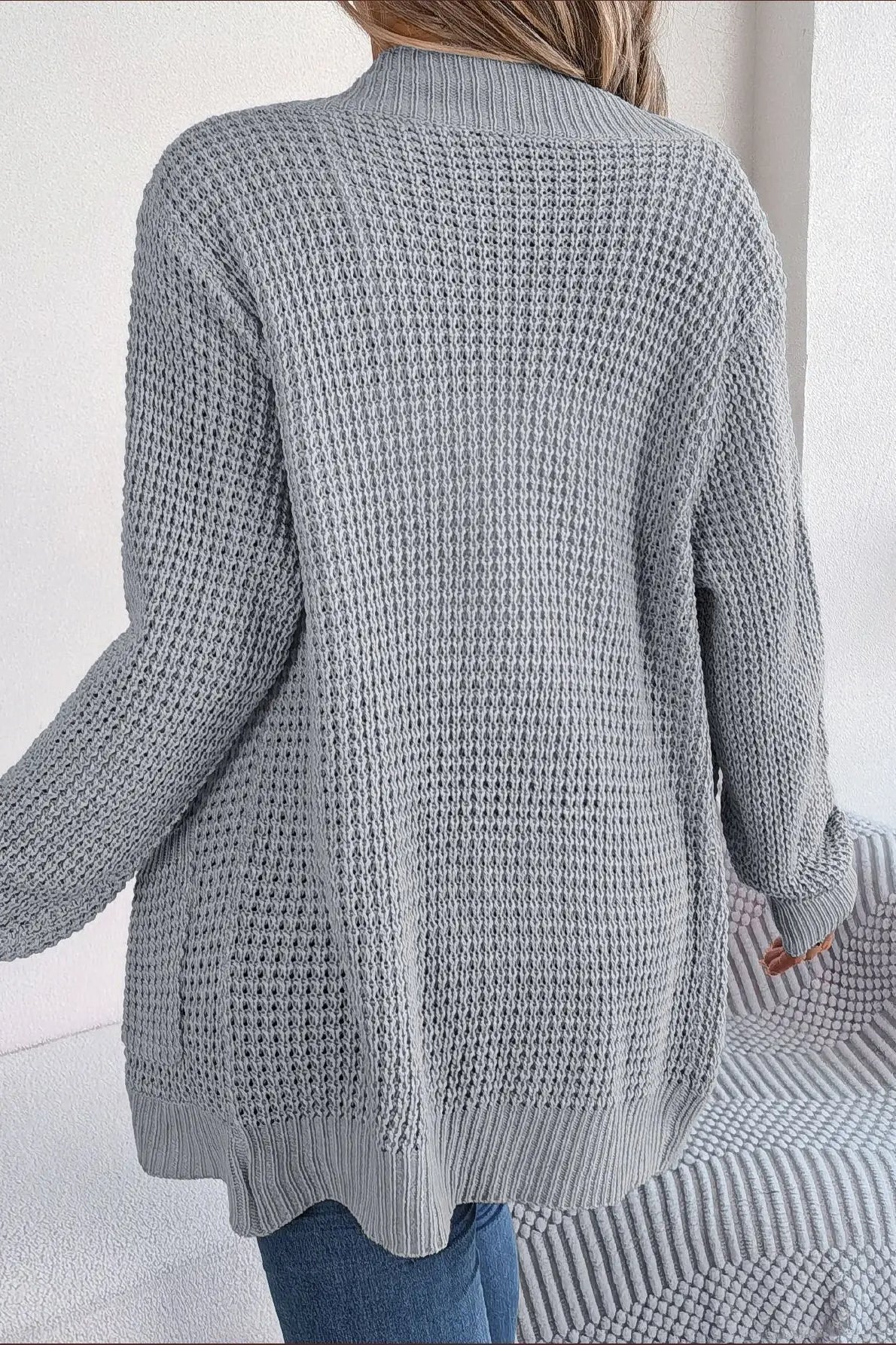 Loose Knit Pocket Cardigan - Image 7