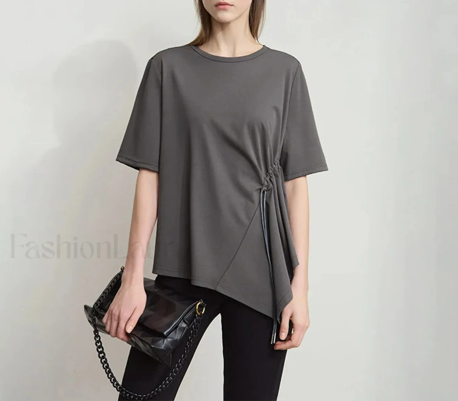 Loose Round Neck Summer T-Shirt - Image 2