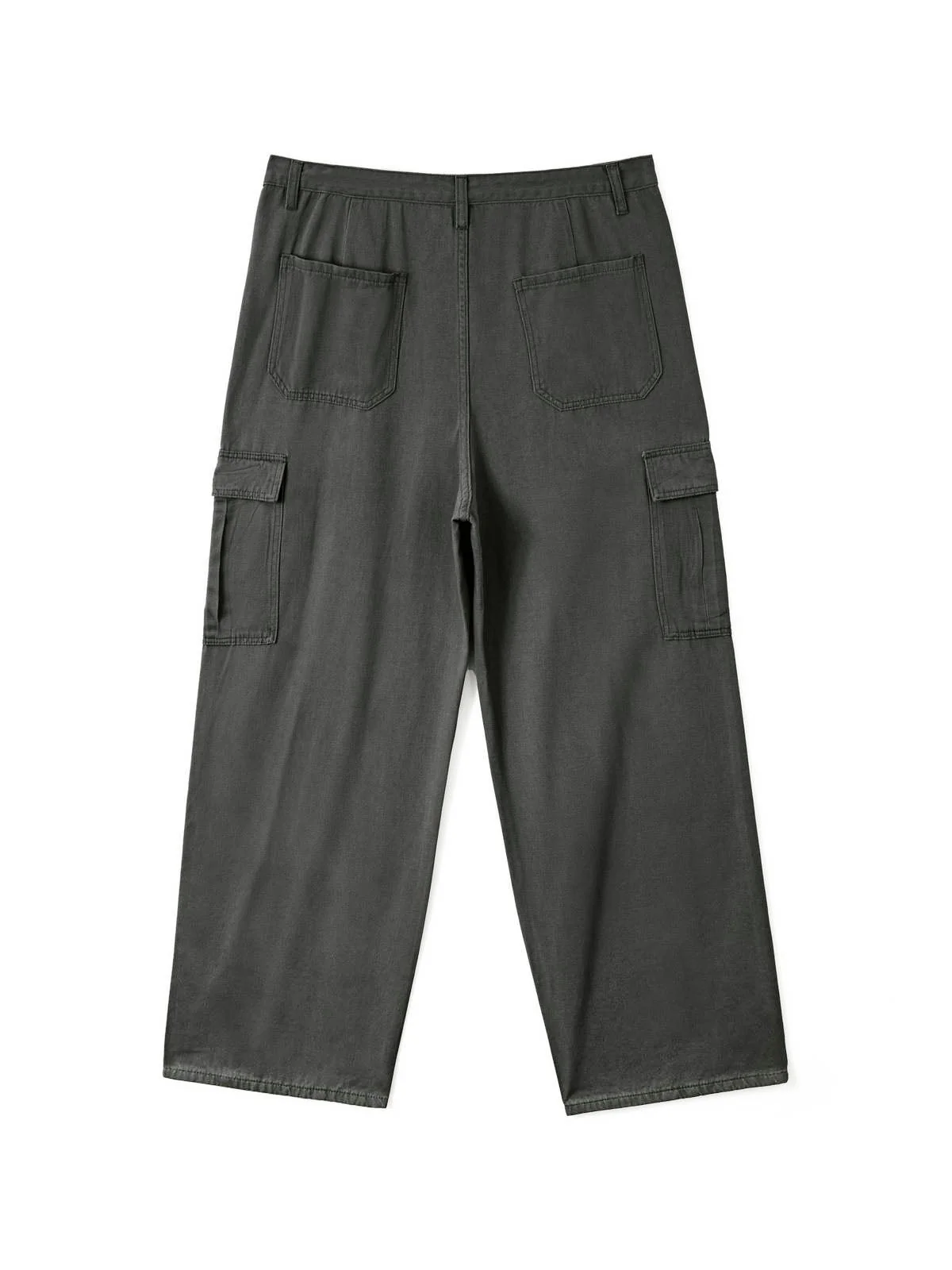 Men's Cargo Pocket Patched Straight Leg Jeans - Image 41