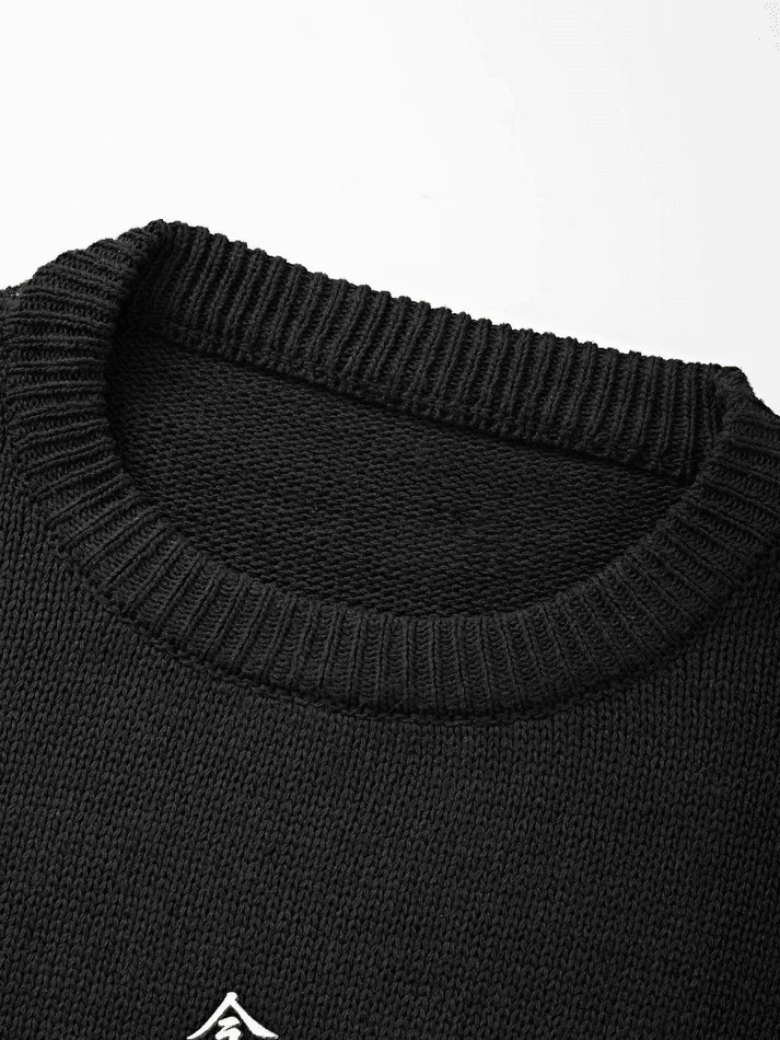 Men's Cartoon Long Sleeve Knit Sweater - Image 6