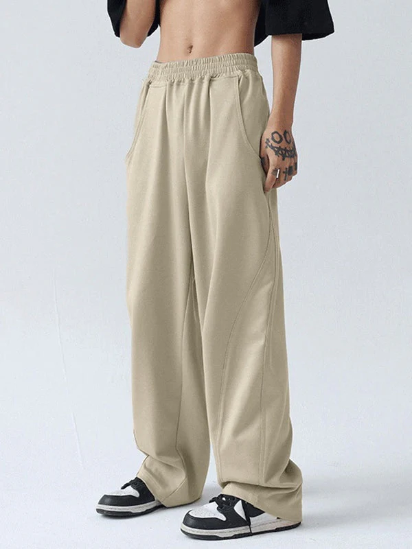 Men's Paneled Loose Casual Pants - Image 9