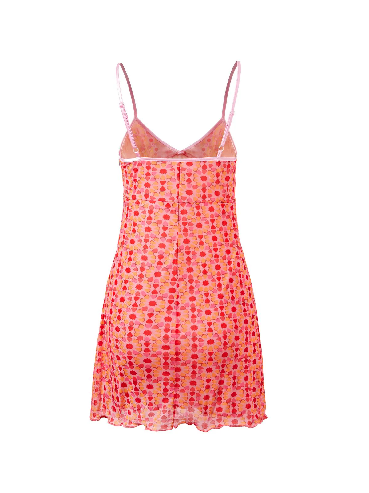 Mesh Floral Mini Dress - Image 10