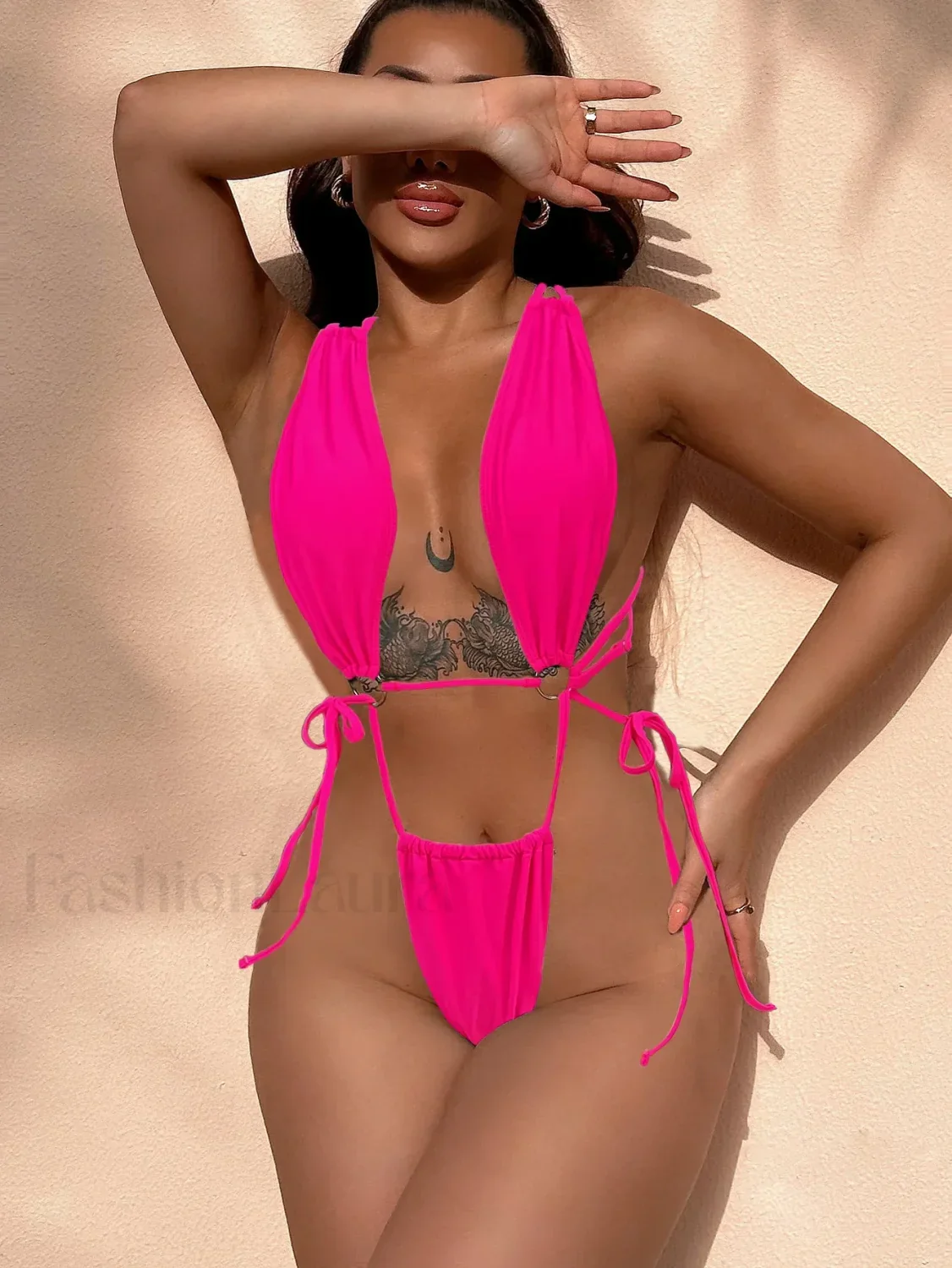 Mini Low Waist Thong One Piece - Image 8