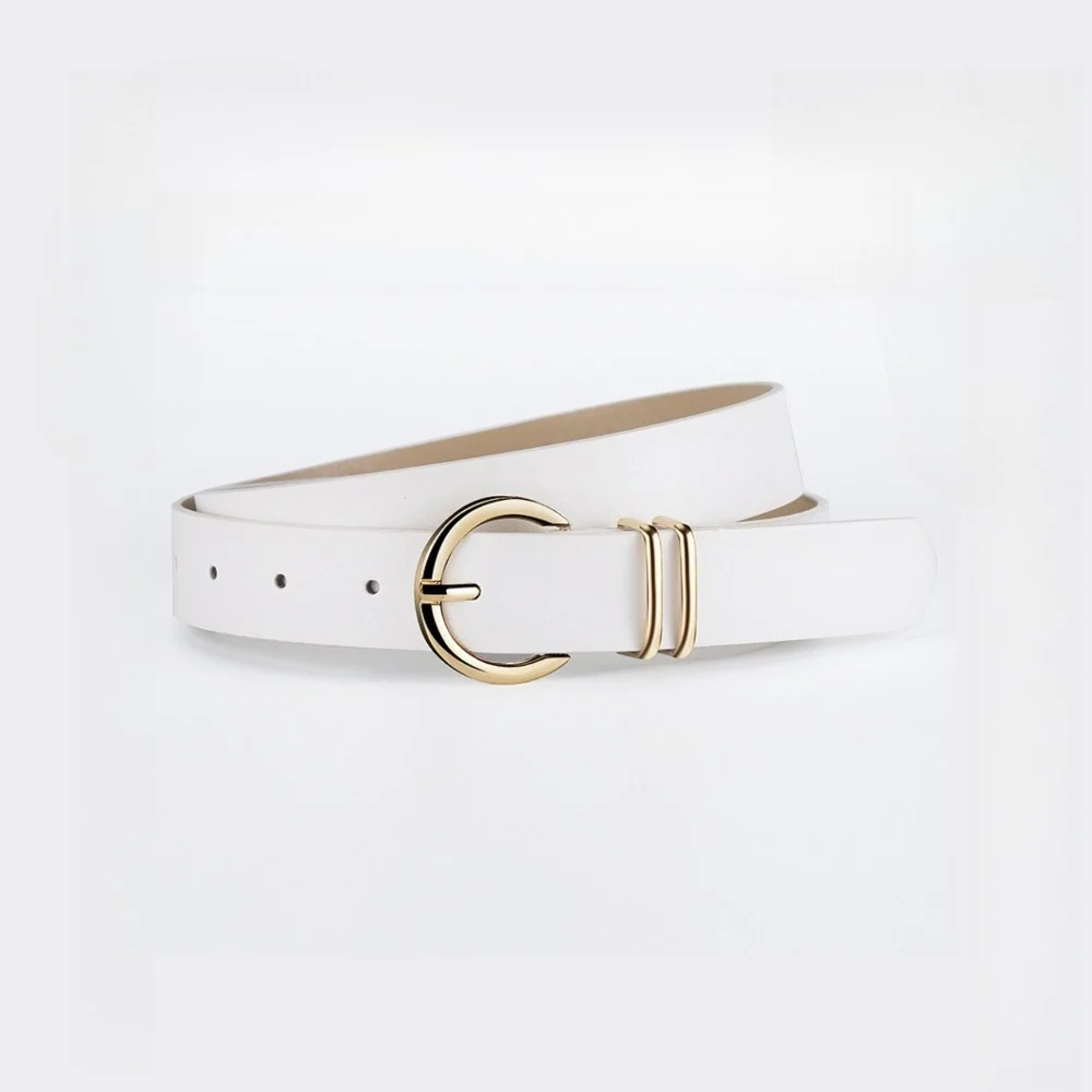 Minimal Double Ring Buckle Belt